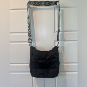 Ah-Dorned Black Puffer Classic Crossbody Adjustable Western Aztec Strap
